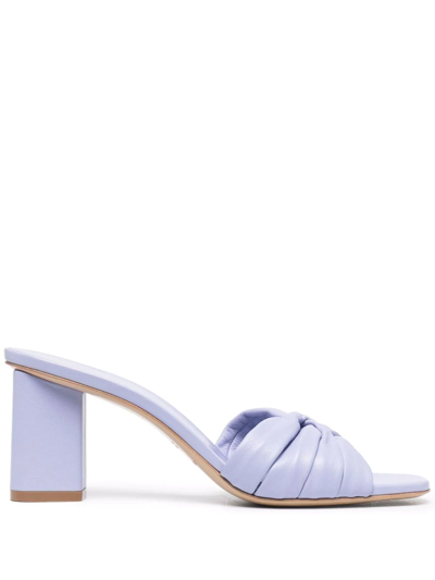 Shop Emporio Armani Cross-strap Open-toe Sandals In Violett
