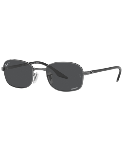Shop Ray Ban Ray-ban Unisex Polarized Sunglasses, Rb3690 54 In Gunmetal