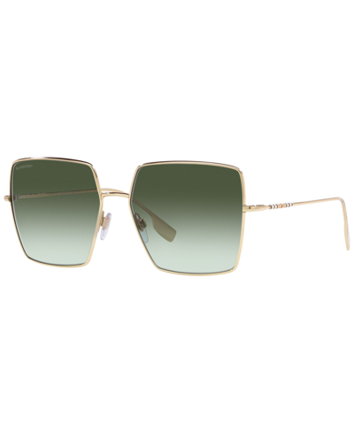 Shop Burberry Women's Sunglasses, Be3133 Daphne In Light Gold-tone