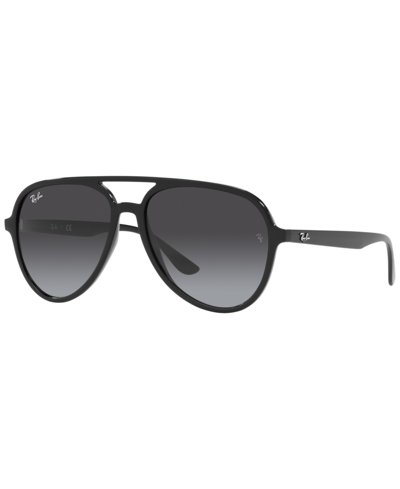 Shop Ray Ban Unisex Low Bridge Fit Sunglasses, Rb4376f 57 In Black