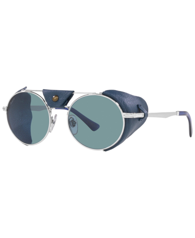Shop Persol Unisex Polarized Sunglasses, Po2496sz 52 In Silver-tone