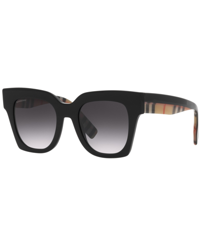 Shop Burberry Women's Sunglasses, Be4364 Kitty In Black
