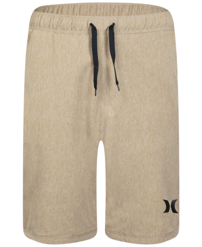 Shop Hurley Big Boys Stretch Hybrid Pull-on Shorts In Khaki