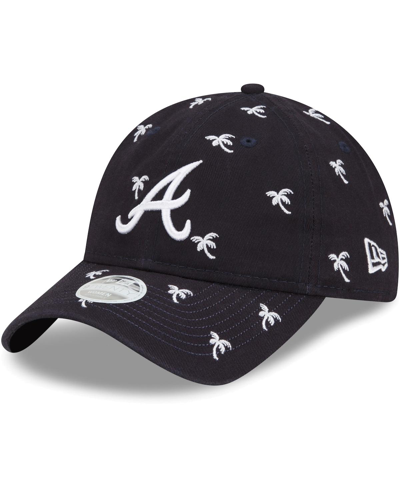 New Era Women's Navy Atlanta Braves Spring Training Scatter 9twenty  Adjustable Hat