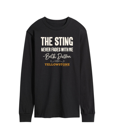 Shop Airwaves Men's Yellowstone The Sting Long Sleeve T-shirt In Black