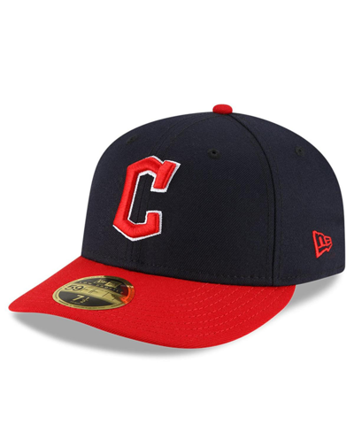 Shop New Era Men's Navy, Red Cleveland Guardians Authentic Collection On-field Home Low Profile 59fifty Fitted Ha In Navy/red