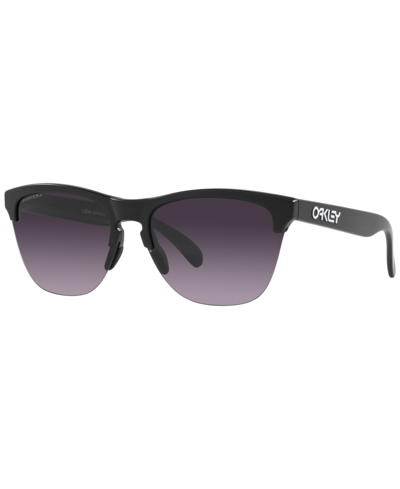 Shop Oakley Men's Sunglasses, Oo9374 Frogskins Lite 63 In Matte Black