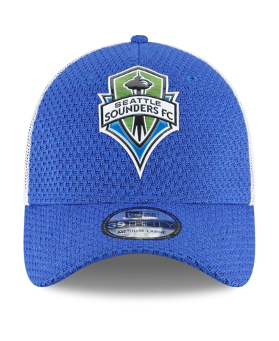 Shop New Era Men's Blue Seattle Sounders Fc Kick-off 39thirty Flex Hat