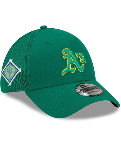 Shop New Era Men's Green Oakland Athletics 2022 Spring Training 39thirty Flex Hat