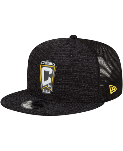 Shop New Era Men's Black Columbus Crew Kick-off 9fifty Trucker Snapback Hat