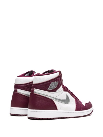 Shop Jordan Air  1 Retro High "bordeaux" Sneakers In Red