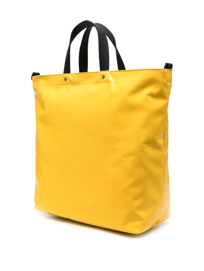 Shop Diesel Logo-print Tote Bag In Gelb