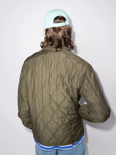 Shop Polo Ralph Lauren Zip-up Quilted Bomber Jacket In Grün