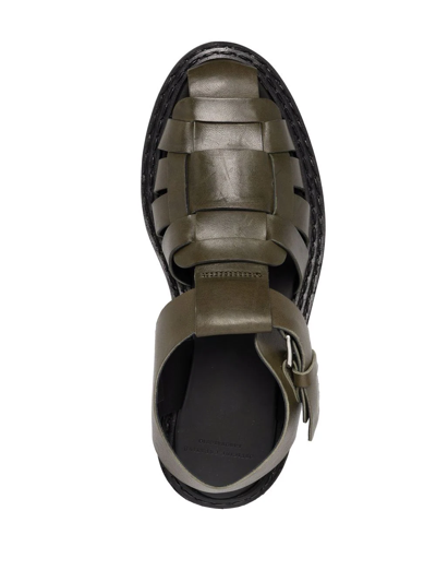 Shop Officine Creative Caged-design Sandals In Grün