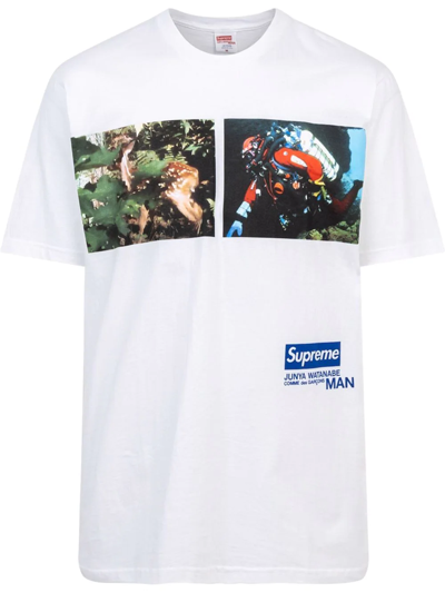 Shop Supreme X Junya Watanabe Comme Des Garçons Nature T-shirt In White