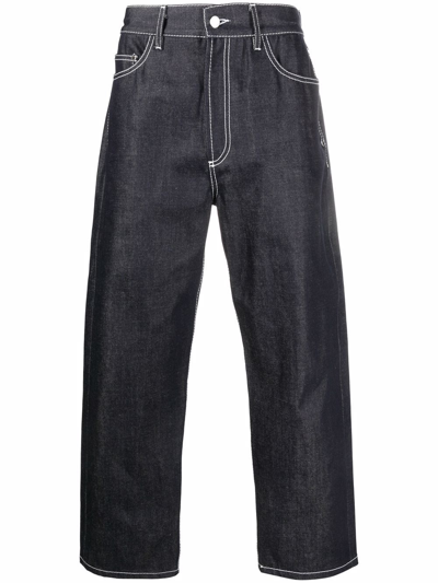 Shop Sunnei Bellidentro Wide-leg Jeans In Blue