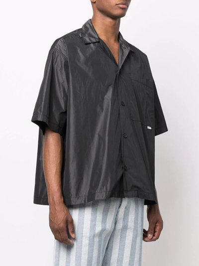 Shop Sunnei Boxy Short-sleeve Shirt In Grey
