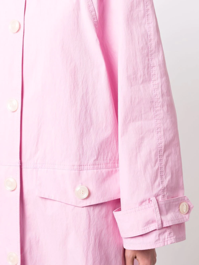 Baum Und Pferdgarten Denelia Cotton-blend Trench Coat In Rosa