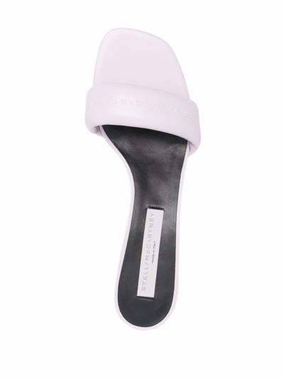 Shop Stella Mccartney Shroom Faux-leather Sandals In Purple
