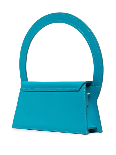 Shop Jacquemus Le Sac Rond Tote Bag In Blue