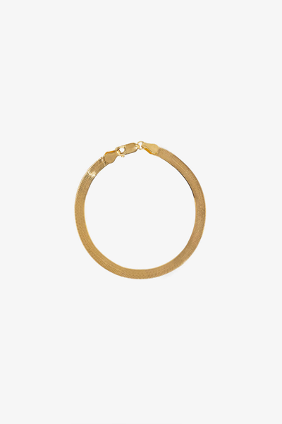 Shop Anine Bing Ribbon Coil Bracelet In 14k Gold In 14k Yellow Gold
