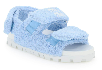 Shop Miu Miu Sandals Light Blue