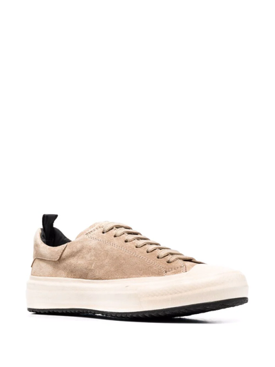 Officine Creative Mes Suede Sneakers In Nude
