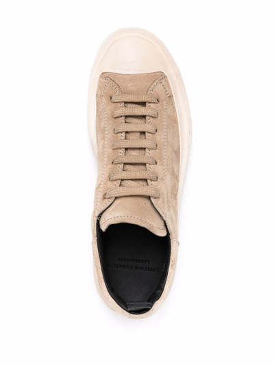 Officine Creative Mes Suede Sneakers In Nude