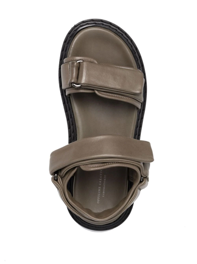 Shop Officine Creative Touch-strap Sandals In Grün