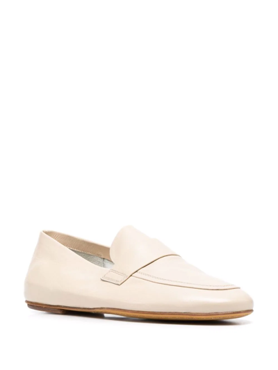 Shop Officine Creative Bessie Leather Loafers In Nude