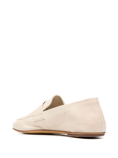 Shop Officine Creative Bessie Leather Loafers In Nude