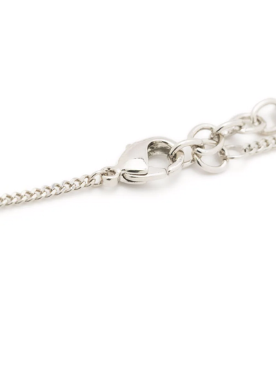 Shop Saint Laurent Fine Chain Bracelet In Silber
