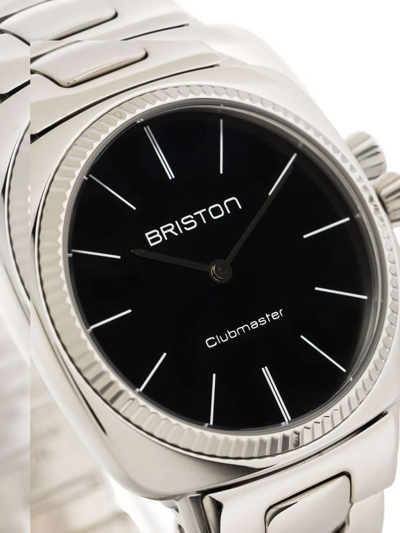 Shop Briston Watches Clubmaster Elegant 37mm Watch In Schwarz