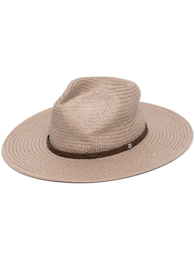 Shop Rag & Bone Lexie Wide-brim Fedora Hat In Brown