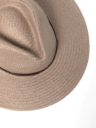 Shop Rag & Bone Lexie Wide-brim Fedora Hat In Brown