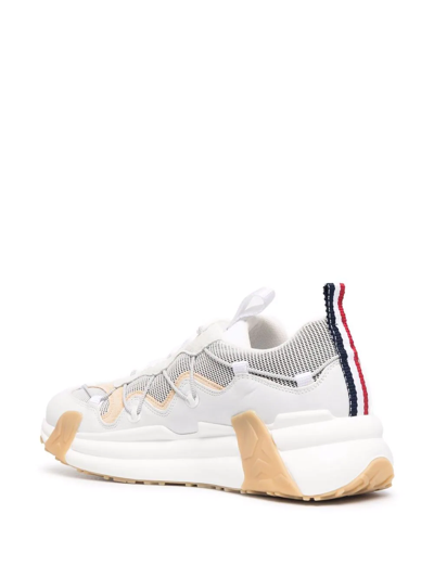 Shop Moncler Chunky Lace-up Sneakers In White