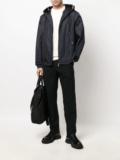 Moncler Grimpeurs Navy Shell Jacket In Blau