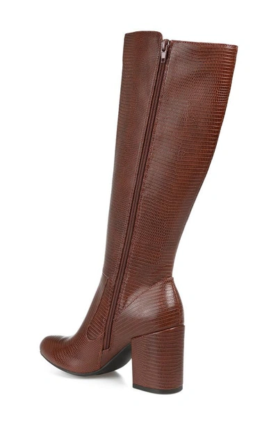 Journee Collection Women's Tavia Wide Calf Knee High Boots In Brown