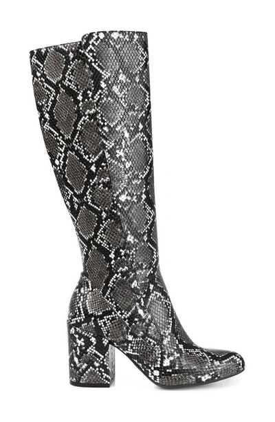 Journee Collection Extra Wide Calf Tavia Boots In Grey