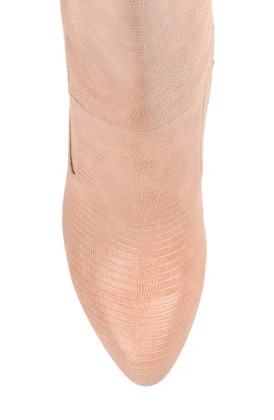 Journee Collection Tavia Faux Fur Lined Tall Boot In Blush