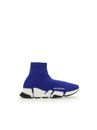 Shop Balenciaga Sneakers In Dark Blue/whit/blac