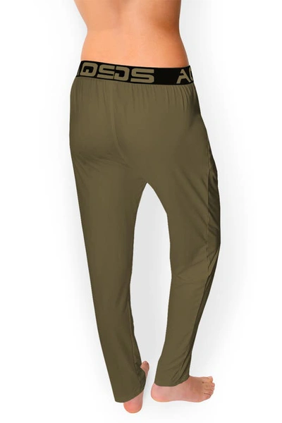 Shop Aqs Soft Knit Lounge Pants In Olive