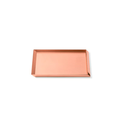 Shop Ghidini Axonometry - A4 Tray Rose Gold