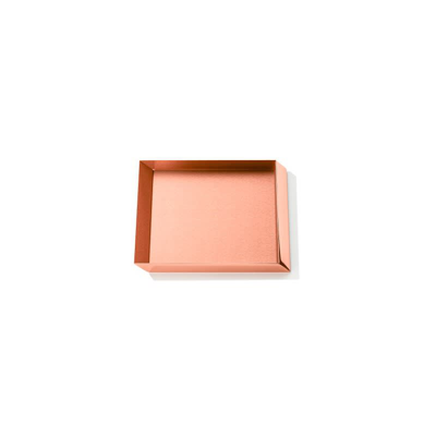 Shop Ghidini Axonometry - Squared Small Tray Rose Gold
