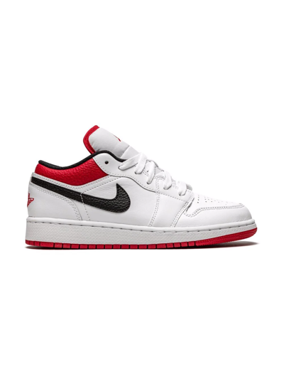 Shop Jordan Air  1 Low "white/gym Red" Sneakers