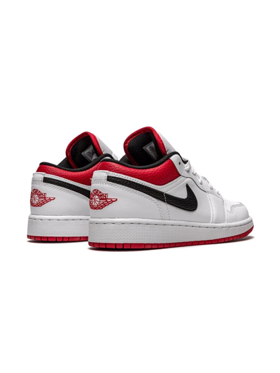 Shop Jordan Air  1 Low "white/gym Red" Sneakers