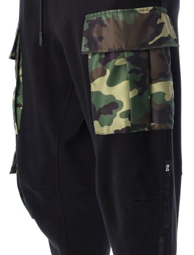 Shop Dolce & Gabbana Camouflage-print Details Joggings Pants In Black Camouflage