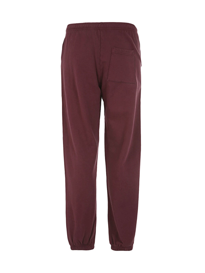 Shop Sporty And Rich Classic Logo Sweatpants In Merlot