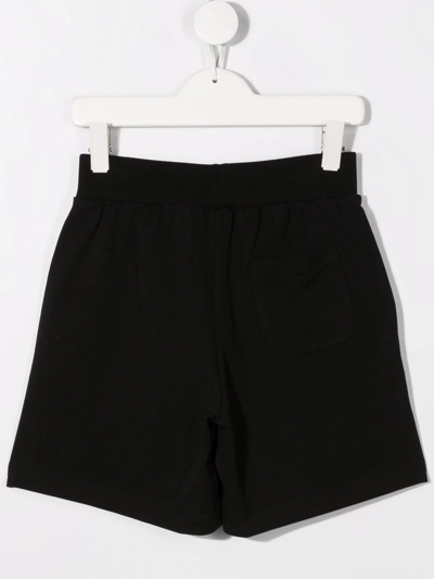 Shop Gcds Logo-print Track Shorts In Black