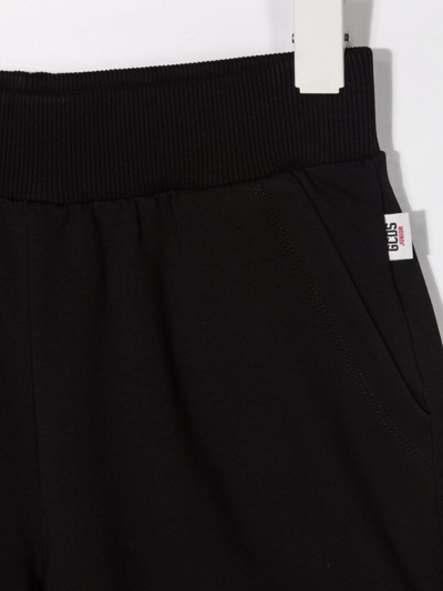 Shop Gcds Logo-print Track Shorts In Black